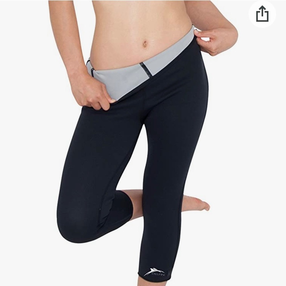 Delfin Spa Heat Maximizing Bio-Ceramic Capris Sz M
